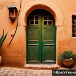 알제리 베니 압바스 오아시스 - **Prompt:** A picturesque, ancient ksar (fortified village) in Beni Abb&egrave;s, showcasing traditional ad...